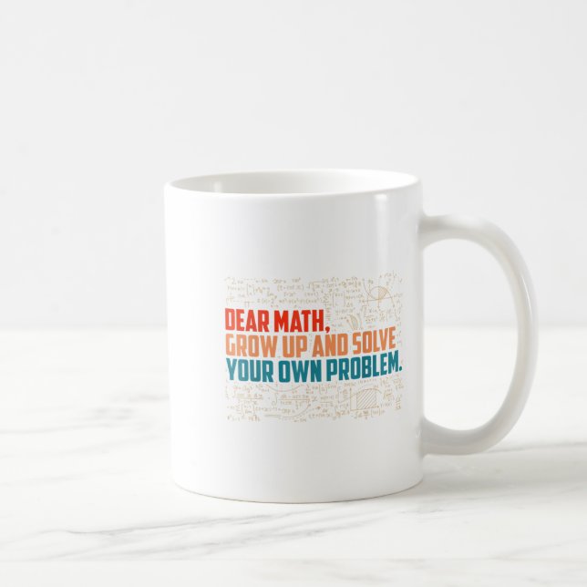 Mug Cher Math Augmente Des Maths Drôle Dire (Droite)