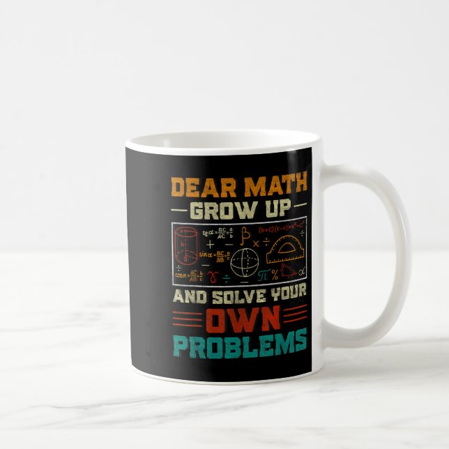 Mug Cher Math Augmente Et Résolvez Votre Propre Problè (Droite)