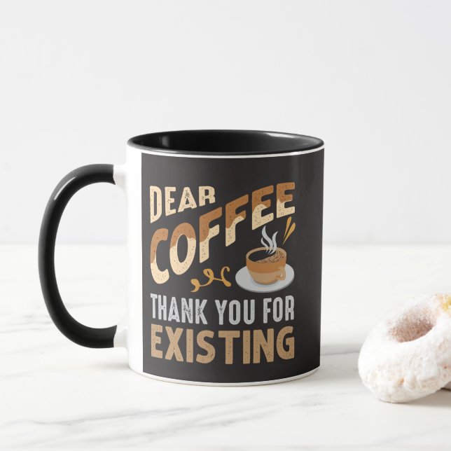 Mug Cher Merci De Café Pour Le Café Drôle Existant (Avec donut)
