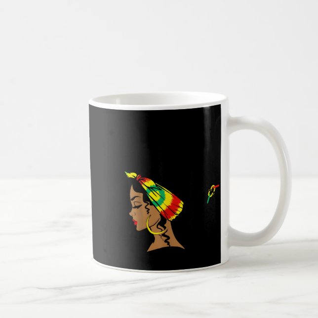 Mug Cher modèle de conception de reine afro de fille n (Droite)