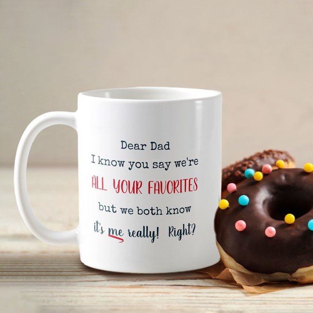 Mug Cher papa de votre favori - Personnalisé Funny (Créateur téléchargé)