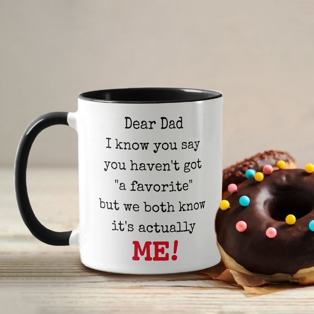 Mug Cher papa de votre préféré - Drôle de la typograph (Créateur téléchargé)