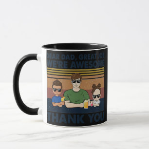 Mug Cher papa Super boulot Nous sommes un Merci génial