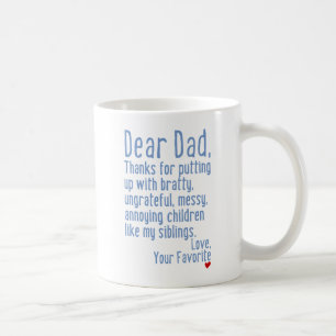 Mug Cher papa [version d'enfants de mêmes parents]