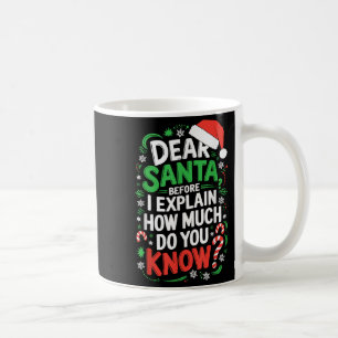 Mug Cher Père Noël avant d'expliquer combien en savez-