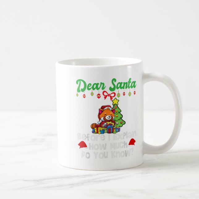 Mug Cher Père Noël Avant D'Expliquer Combien Vous Save (Droite)