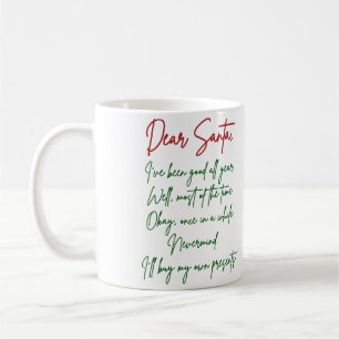 Mug Cher Père Noël, j'achèterai mes propres affaires F