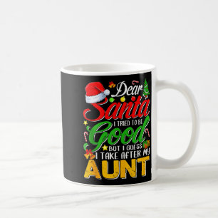 Mug Cher Père Noël j'ai essayé d'être sage mais je tie