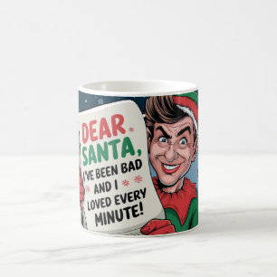 Mug Cher Père Noël, j'ai été mauvaise conception elfe
