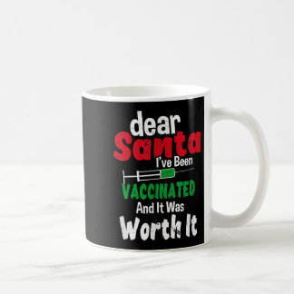 Mug Cher Père Noël, j'ai été vacciné et ça en valait l