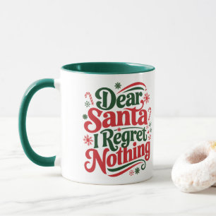 Mug Cher Père Noël, je ne regrette rien