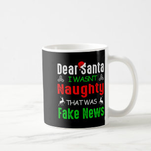 Mug Cher Père Noël Je N'étais Pas Vilain C'était De Fa