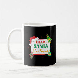 Mug Cher Père Noël, Je Peux Expliquer Joyeux Noël En D