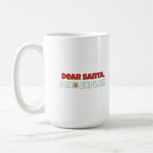 Mug Cher Père Noël, Je peux expliquer  Noël drôle