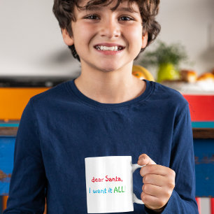 Mug Cher Père Noël, Je Veux Que Tout Soit Drôle Humour