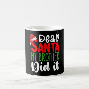 Mug Cher Père Noël Mon frère l'a fait Noël à la famill