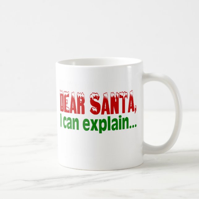 Mug Cher Père Noël que je peux expliquer (Droite)