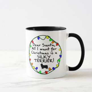 Mug Cher Père Noël Terrier soyeux