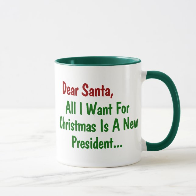 Mug Cher Père Noël Tout Ce Que Je Veux Pour Noël Est U (Droite)