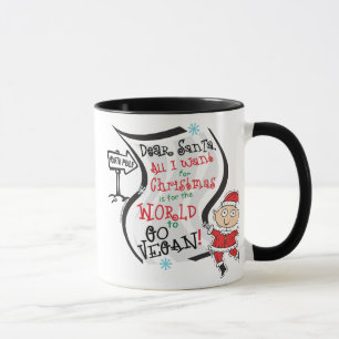 Mug Cher Père Noël Vegan Wish