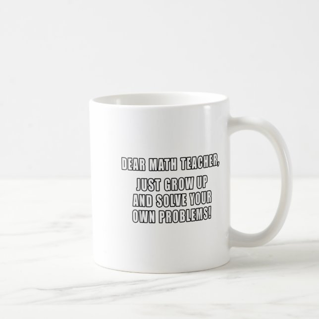 Mug Cher professeur de mathématiques juste grandir Cit (Droite)