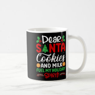 Mug Cher Santa Cookies Et Lait Alimentent Mon Srit De