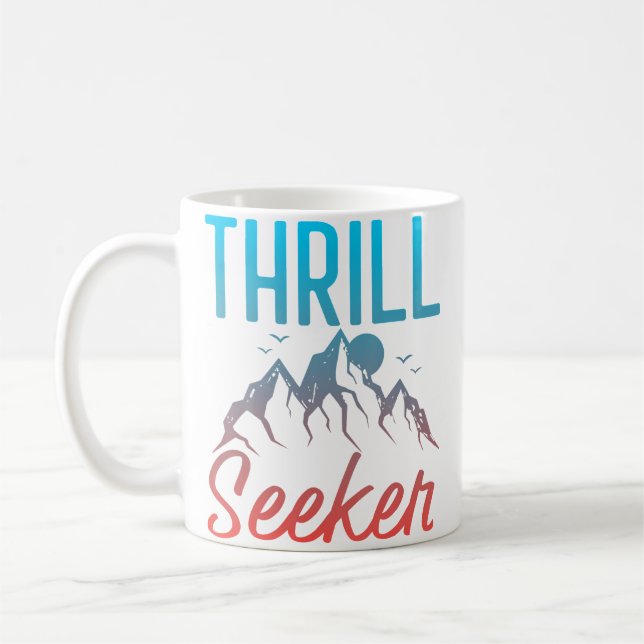 Mug Chercheur de sensations Ascension de montagne Rand (Gauche)