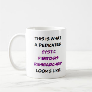 Mug chercheur en fibrose kystique, dédié