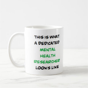 Mug chercheur en santé mentale, dédié