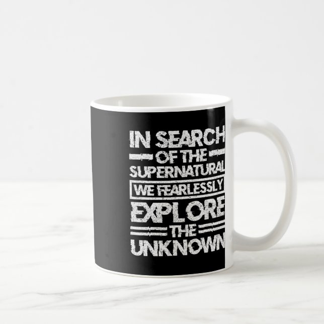 Mug Chercheur Paranormal À La Recherche Du Surnatu (Droite)