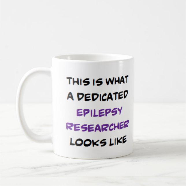 Mug chercheur sur l'épilepsie, dévoué (Gauche)