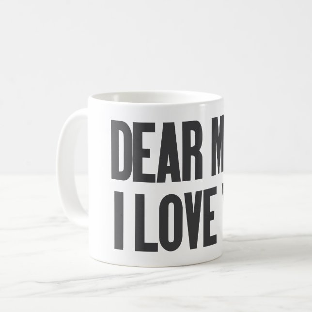 Mug Chère maman, je t'aime (Devant gauche)