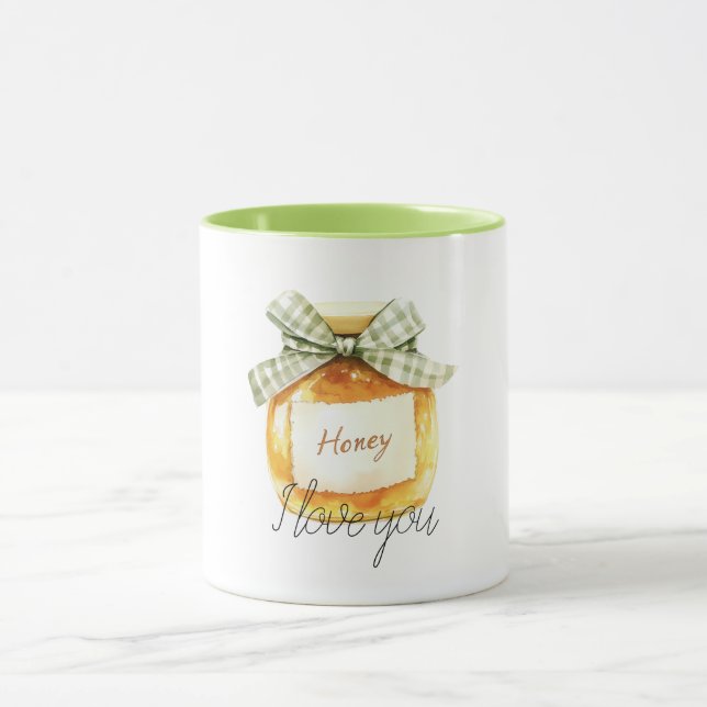 Mug Chéri, je t'aime Pot à miel (Centre)