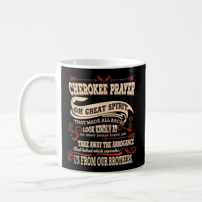 Mug Cherokees Prière américaine (Gauche)