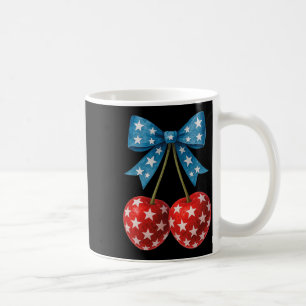 Mug Cherries American Flag Coquette Bow Cherry 4th Of