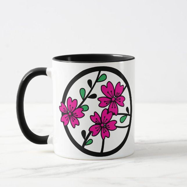 Mug CHERRY BLOSSOMS - cercle (Gauche)