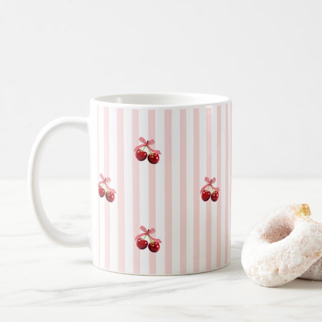 Mug Cherry love  (Avec donut)