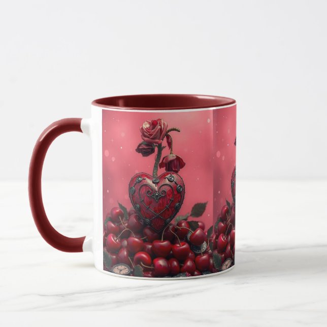 Mug Cherry Steampunk Valentine (Gauche)