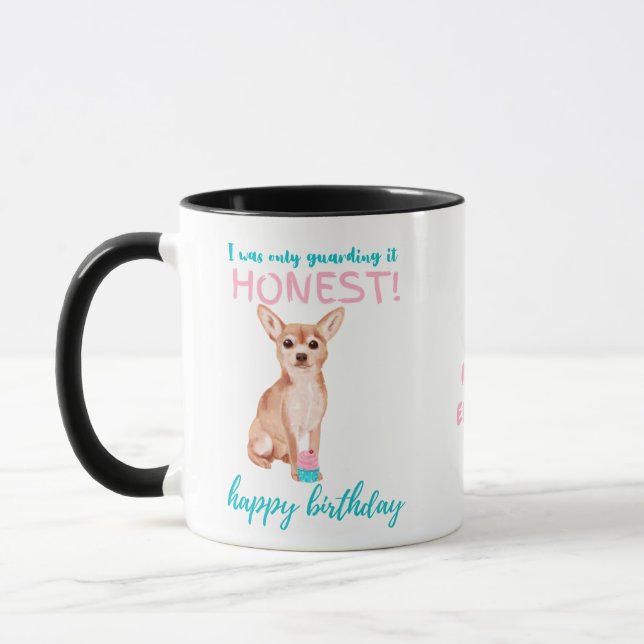 Mug Chers Fawn Chihuahua MOM ou les papas Anniversaire (Gauche)