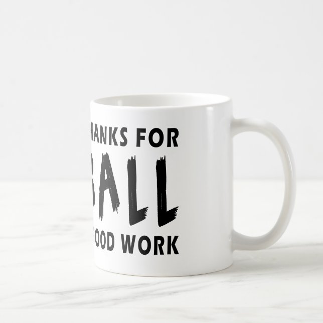 Mug Chers mercis de Dieu de net-ball (Droite)