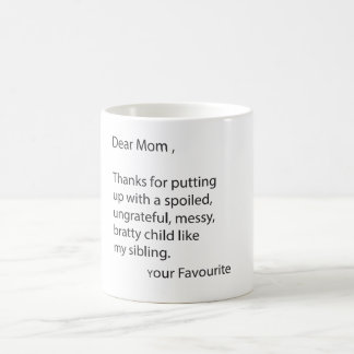 Mug Chers mercis de maman de la mise vers le haut de