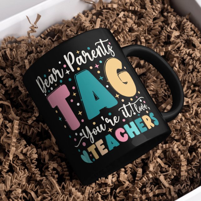Mug Chers parents Étiquette Vous êtes ça l'amour Ensei (Créateur téléchargé)