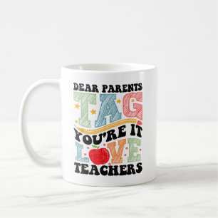 Mug Chers parents Étiquette Vous êtes ça l'amour Ensei
