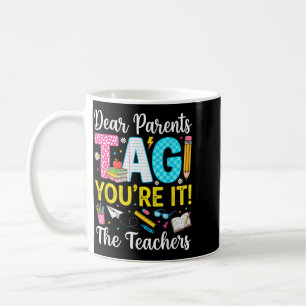 Mug Chers Parents Tag Amour Dernier Jour D'école Ensei