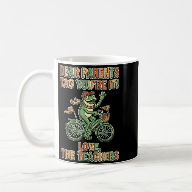 Mug Chers Parents Tag Amour Les Enseignants Graphique (Gauche)