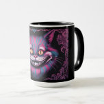 Mug Cheshire Cat<br><div class="desc">Voici l'enchanteur Cheshire Cat Cup! Cette tasse fantaisiste présente un design dynamique inspiré du caractère classique d'Alice au pays des merveilles. Avec son sourire espiègle et son motif rayé frappant, le Cheshire Cat prend vie dans des violets et des roses ludiques. La tasse est parfaite pour siroter votre thé ou...</div>