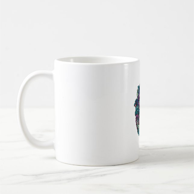 Mug Cheshire Chat chemise Alice au Pays des merveilles (Gauche)