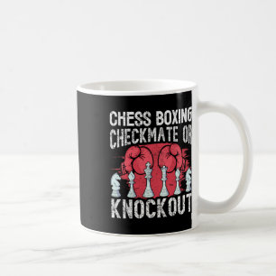 Mug Chess Boxing Checkmate Ou Knockout Fun