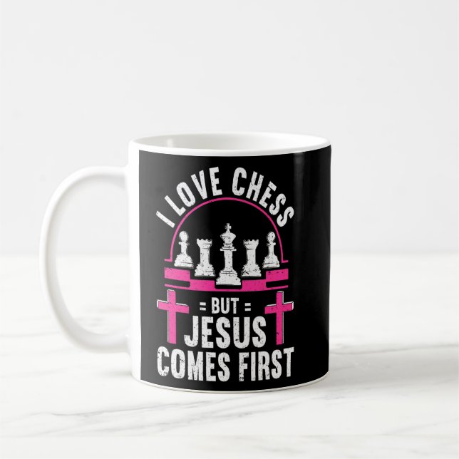 Mug Chess Stuff Chess Club Chess Merch Christian Jesus (Gauche)