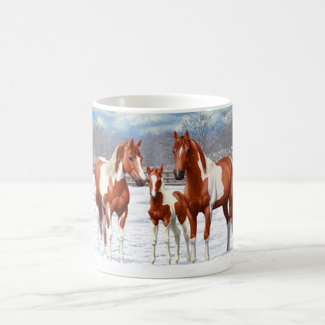 Mug Chestnut Pinto Sorrel Peinture Quarter Chevaux Dan (Centre)